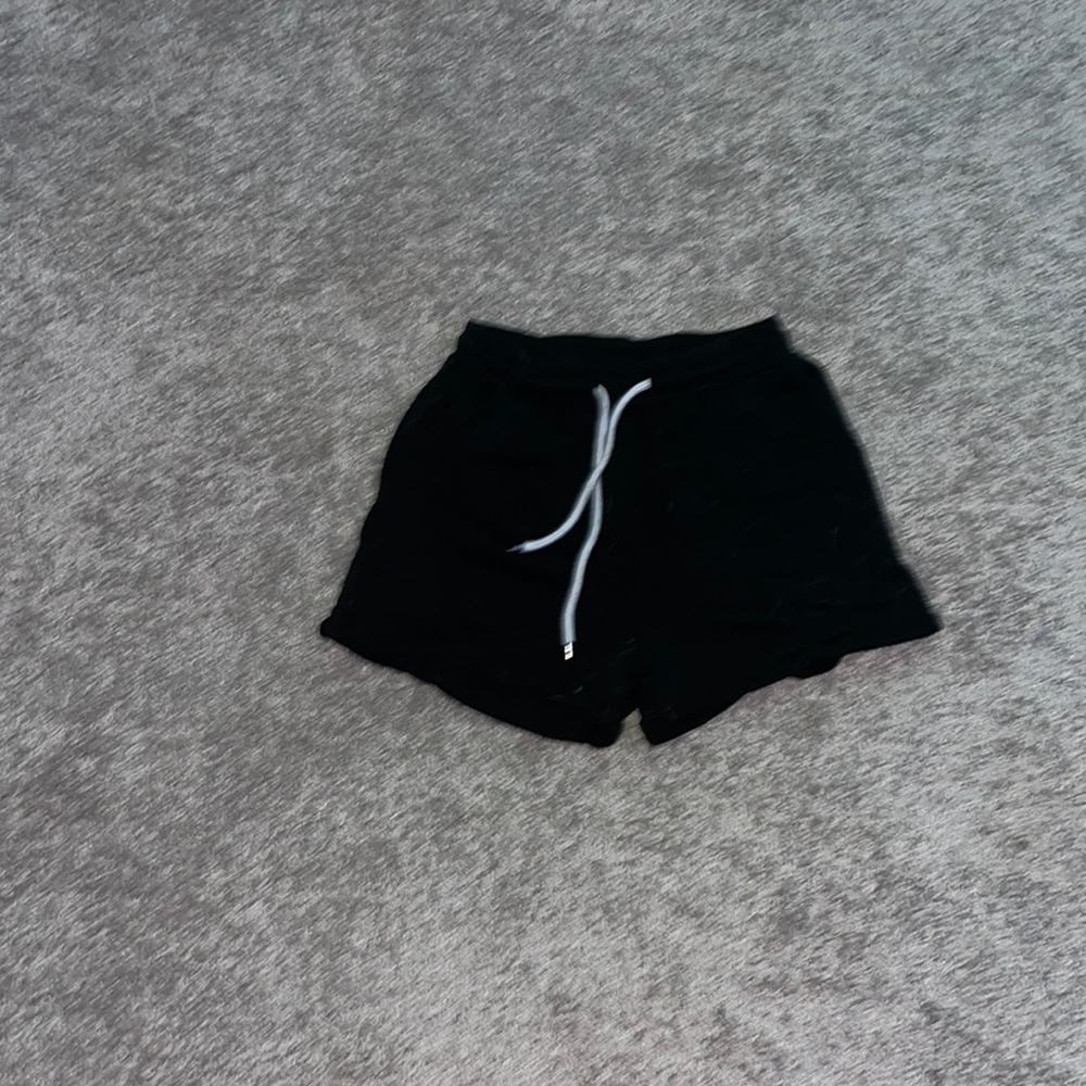black shorts